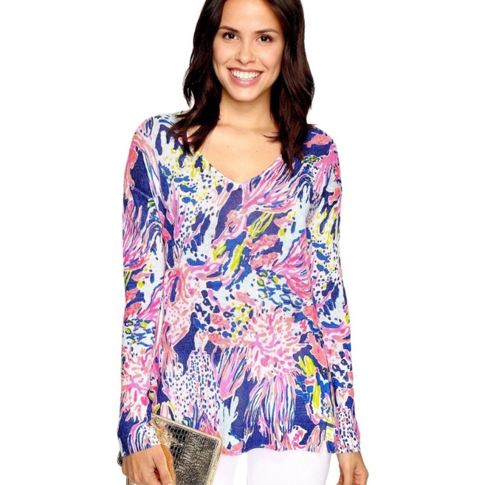 Lilly Pulitzer Liesel Sweater in Sunken Treasure